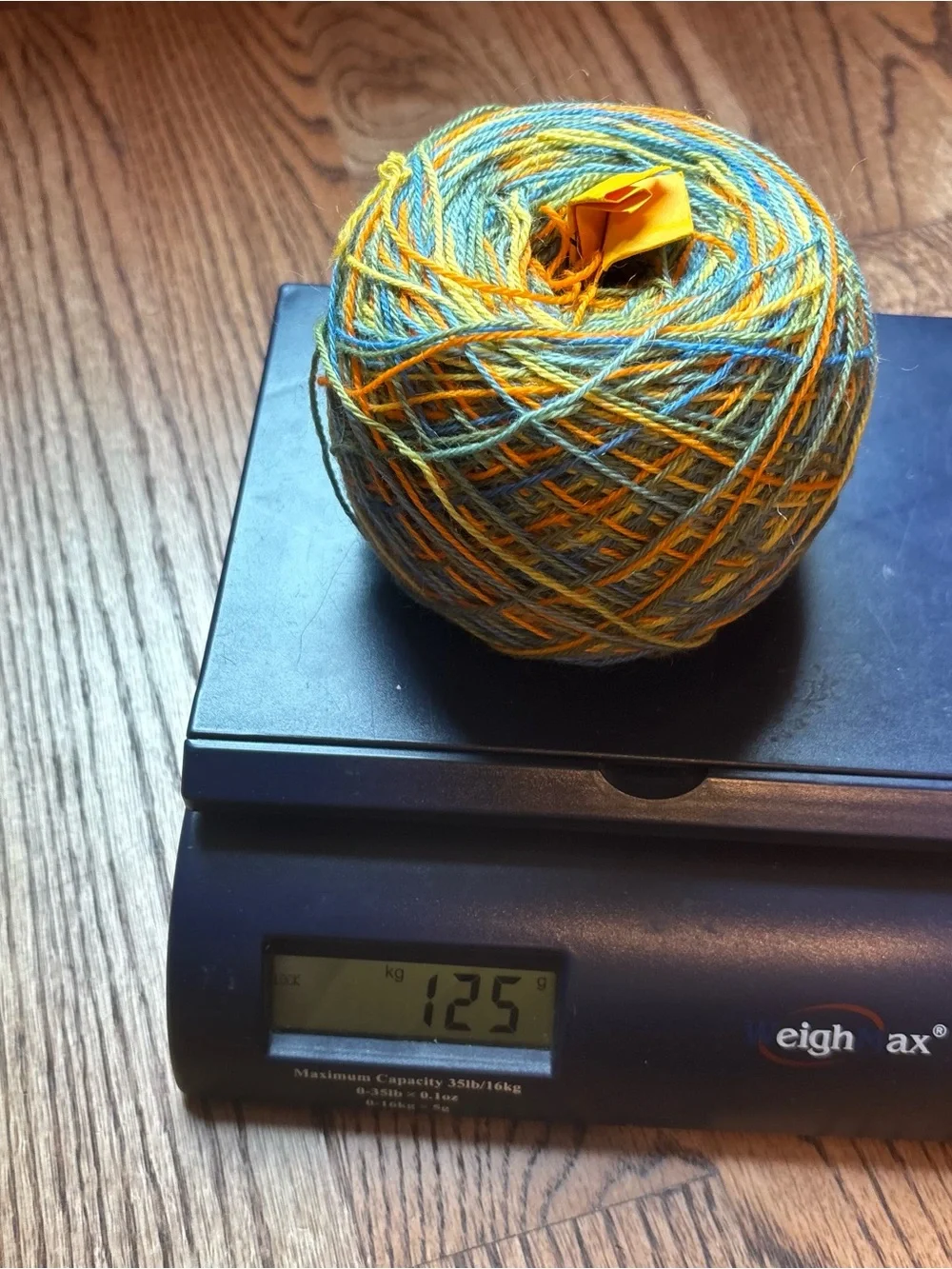 Schaefer Yarn Hand-Dyed Multicolor Blue Yellow Green Orange Wool Mohair Nylon